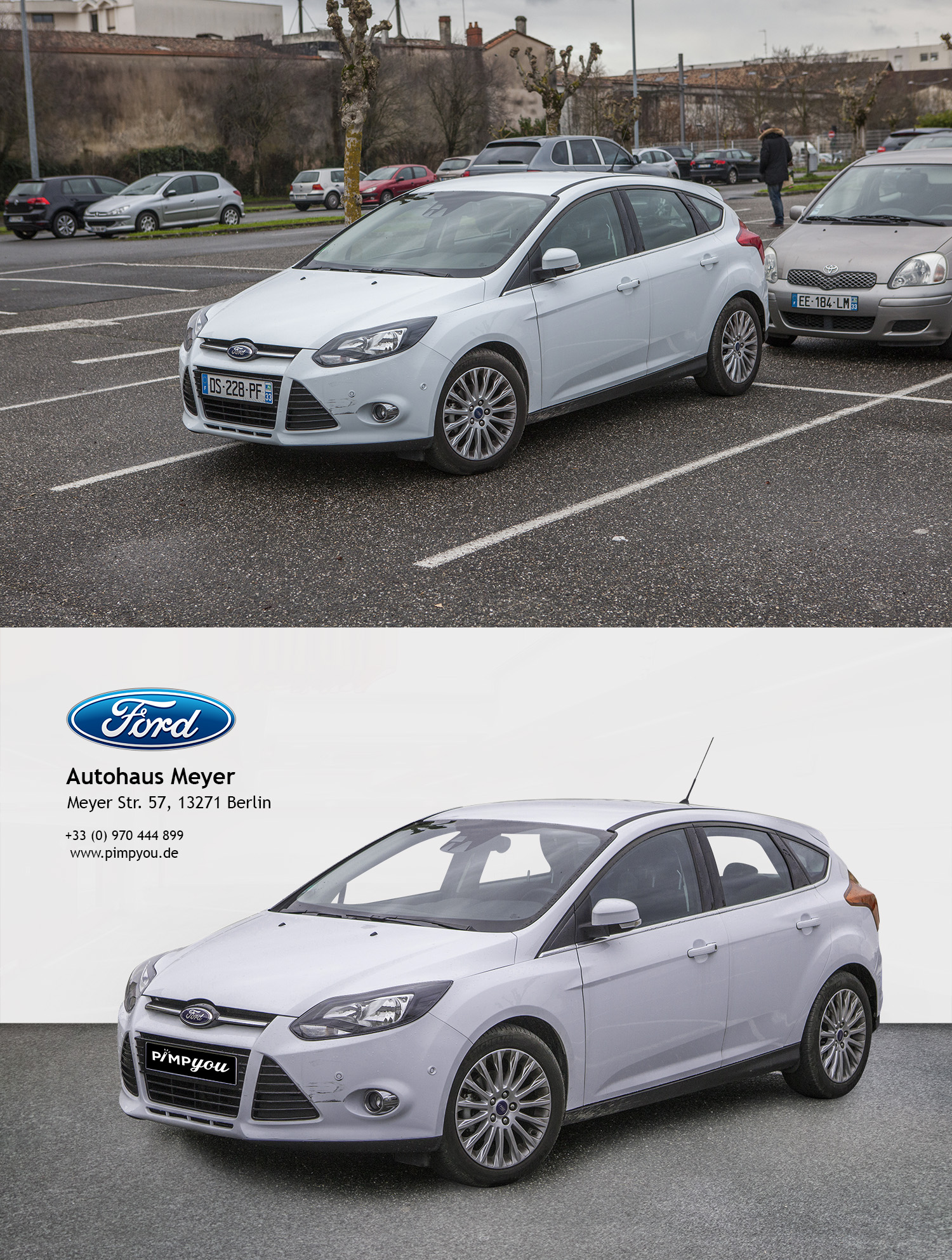 freistellen autobilder mit Hintergrund und logo