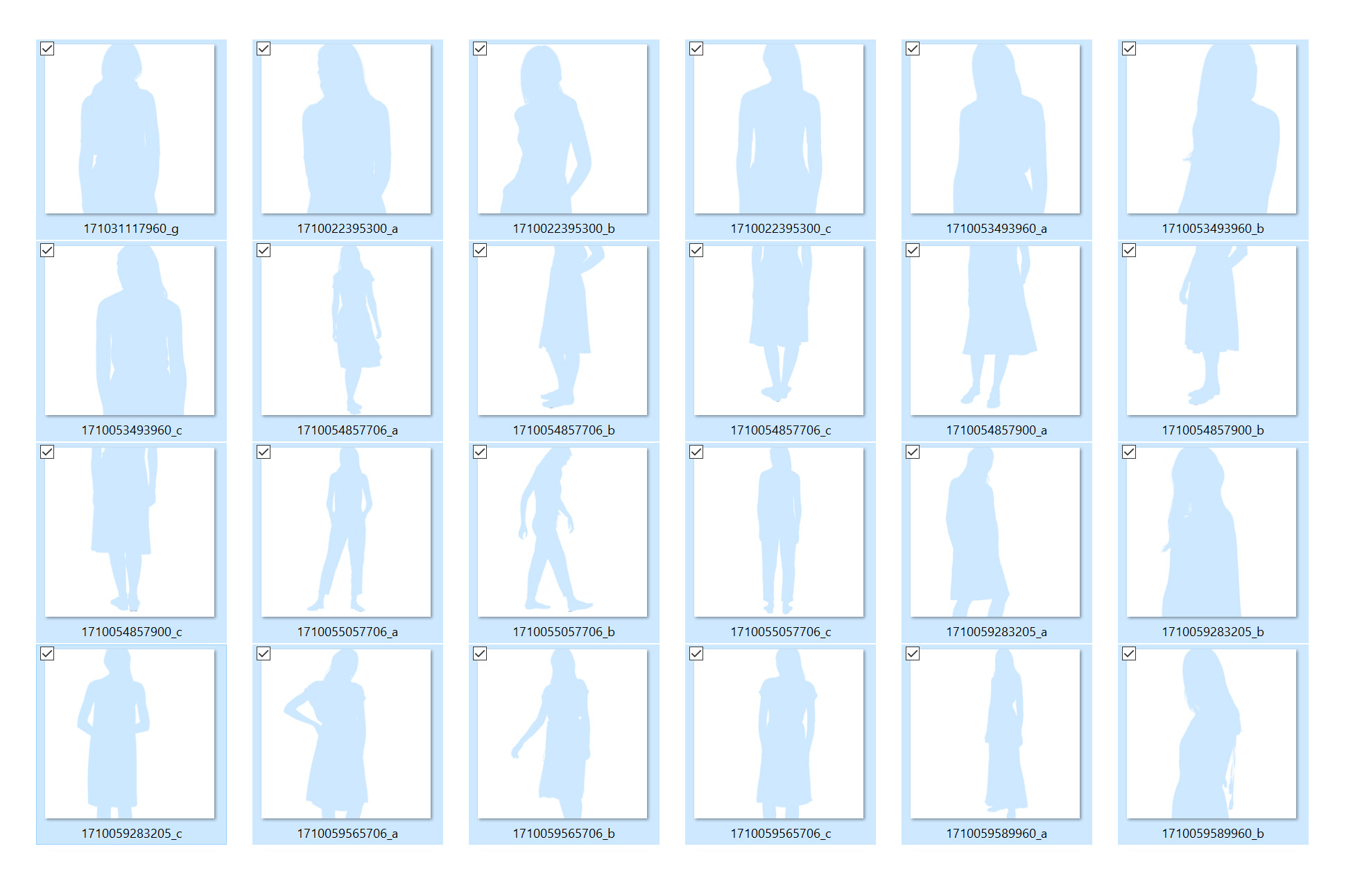 modebilder freistellen