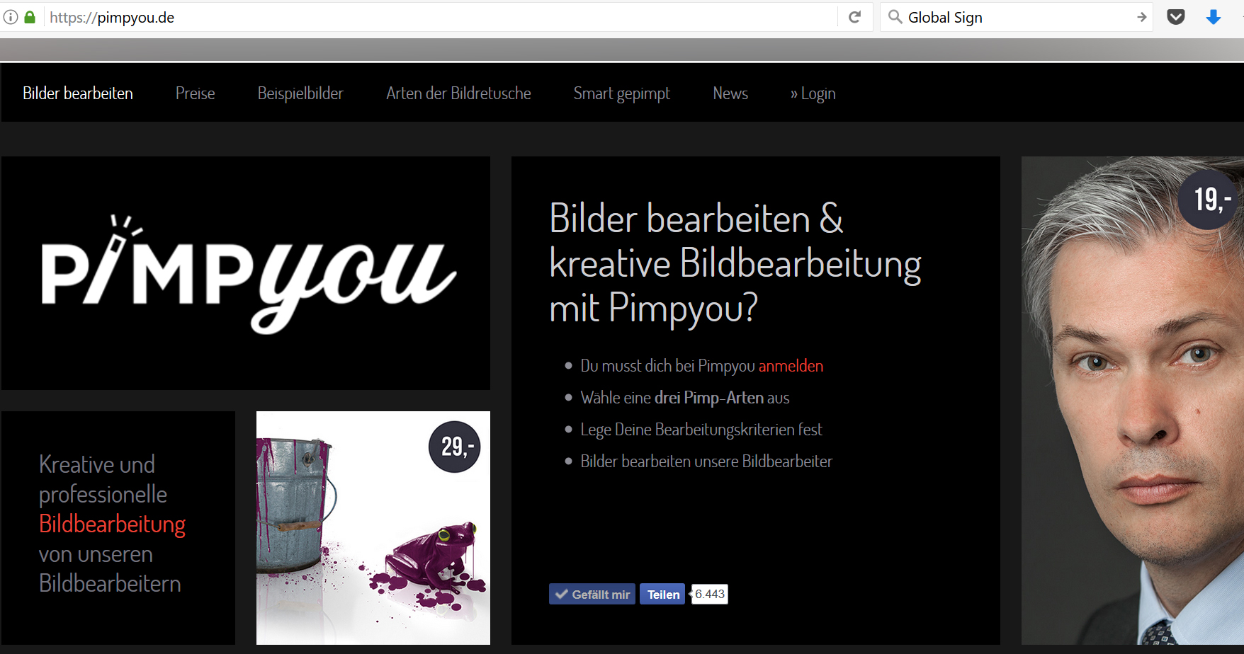 ssl auf webseiten für Bildbearbeitungdienstleister