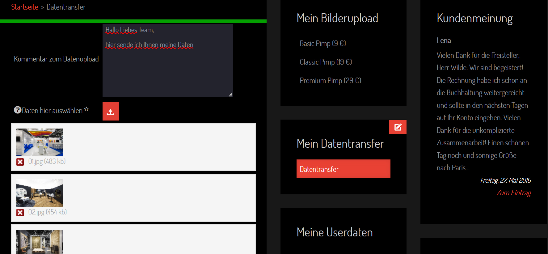 webupload mit pimpyou